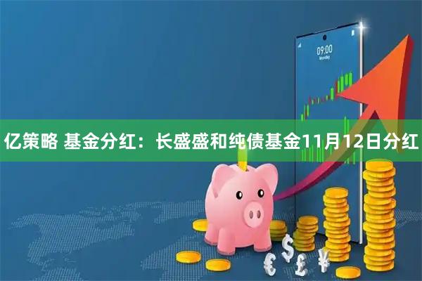 亿策略 基金分红：长盛盛和纯债基金11月12日分红